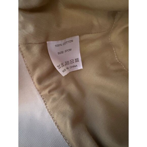 Khaki Twill Adjustable Packable Sun Hat Size 57cm - Picture 5 of 6